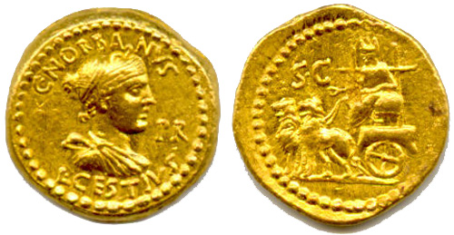 cestia roman coin aureus